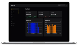 Landlord-Tools Dashboard Application showing tenant heat usage and billing management tools for landlords